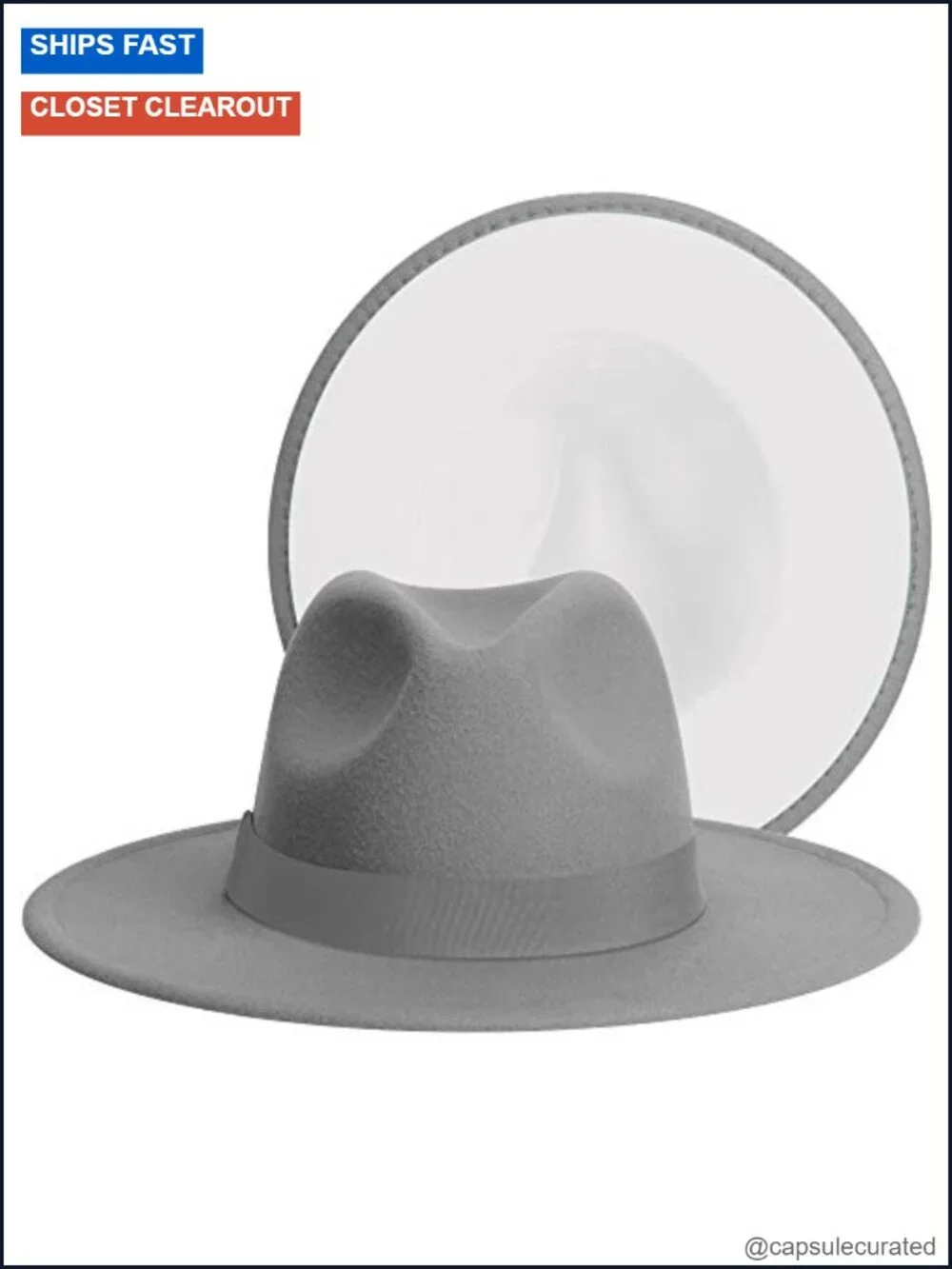 Fedora Hat Wide Brim Cotton Polyester Adjustable Unisex